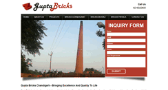 Desktop Screenshot of guptabricks.com